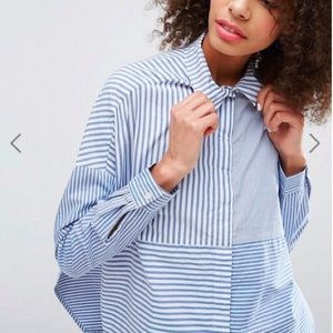 Monki striped shirt